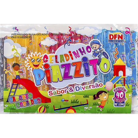 Geladinho Piazzito 55ml - 40 Unidades