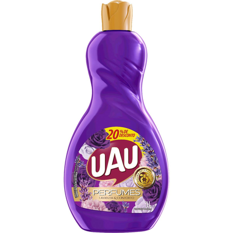 Limpador Uau 1 Litro - Lavanda e Conforto - 20% de Desconto