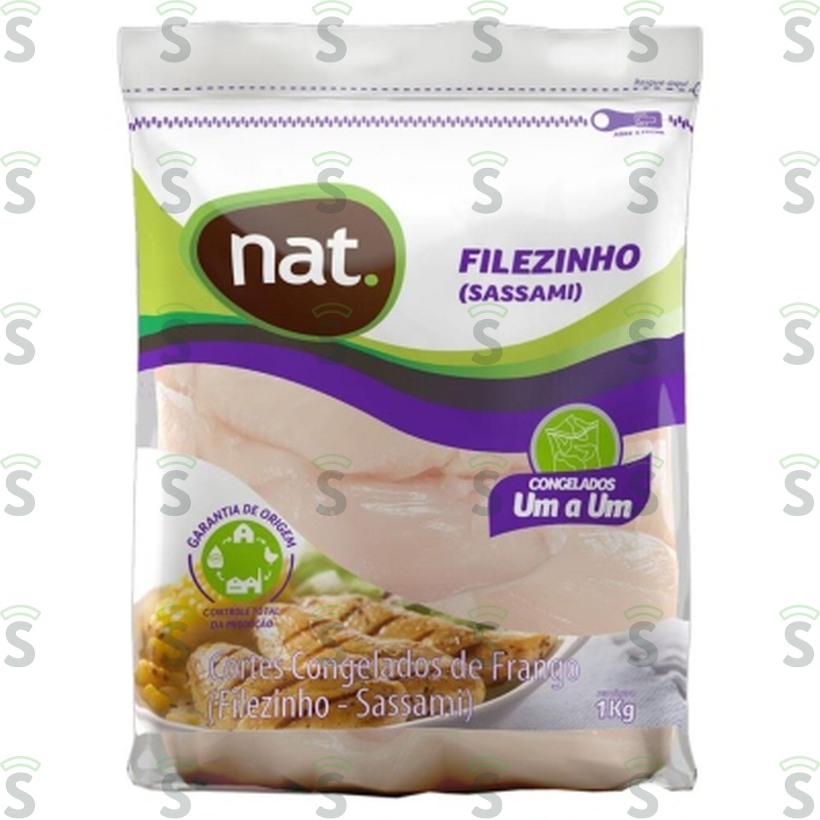 Filézinho Sassami de Frango Nat Congelado Iqf Embalagem 1KG