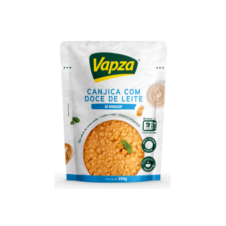 Canjica C/Doce De Leite Cozida Vapor Vapza 250g