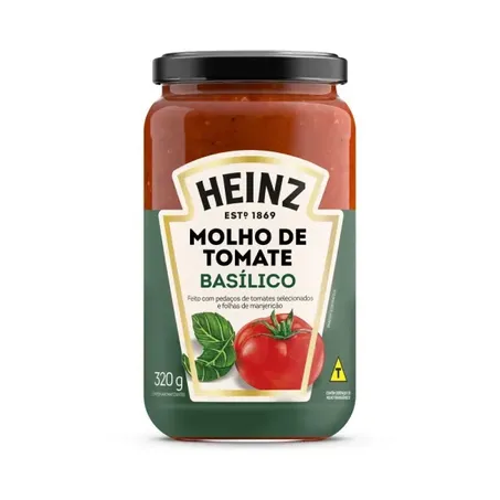 MOLHO TOMATE HEINZ RUSTICO BASILICO 320G