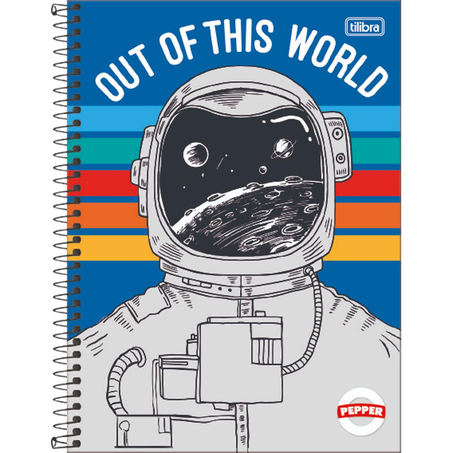 Caderno Universitário Mais Tilibra 200 Folhas - 10 Matérias - Masculino - Capa Dura - Ref. 591017