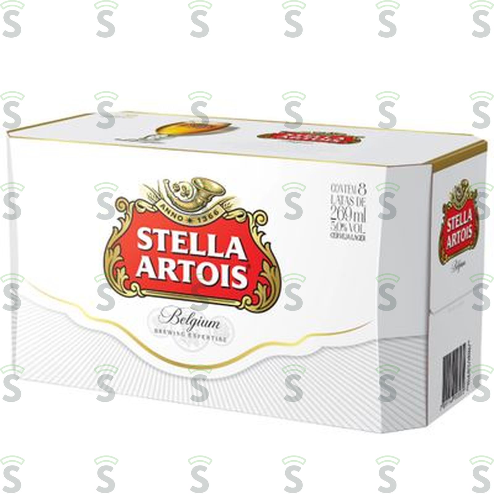 Cerveja Stella Artois Lager Premium Lata 350ml - Pacote com 8un - 2.8lt