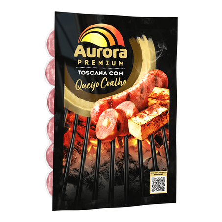 Aurora Linguiça Toscana com Queijo Coalho 500G