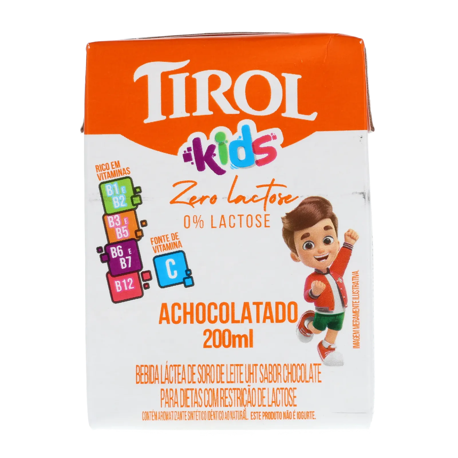 Bebida Láctea UHT Tirol Tirolzinho Chocolate Zero Lactose Caixa 200ml