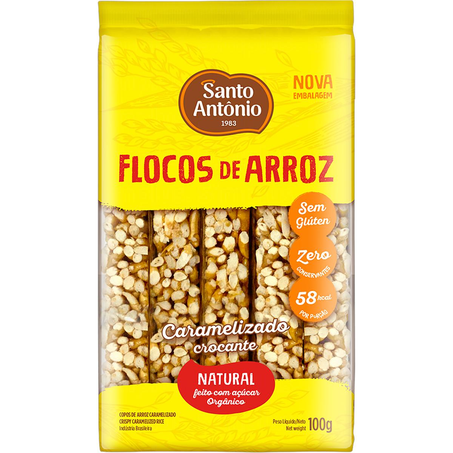 Flocos de Arroz Santo Antônio 100g - Orgânico
