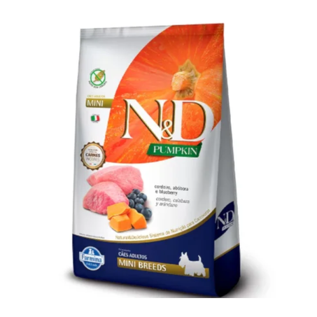 Ração N&D Pumpkin Cães Adultos Raças Pequenas Cordeiro 800 g