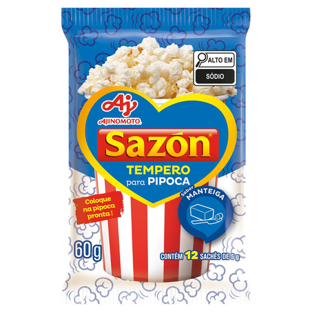 Tempero Sazón 60g - Pipoca - Manteiga