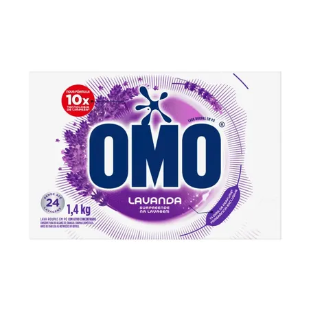 Lava roupas po omo lavanda 1,4kg