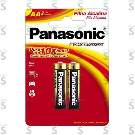  Pilha Alcalina Panasonic Aa 2un