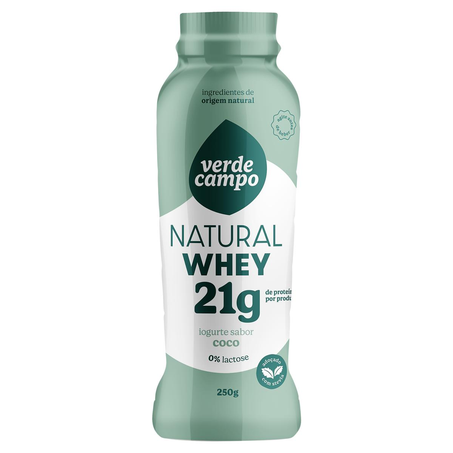 Iogurte Whey Lacfree 250g - 21g de Proteínas - Coco