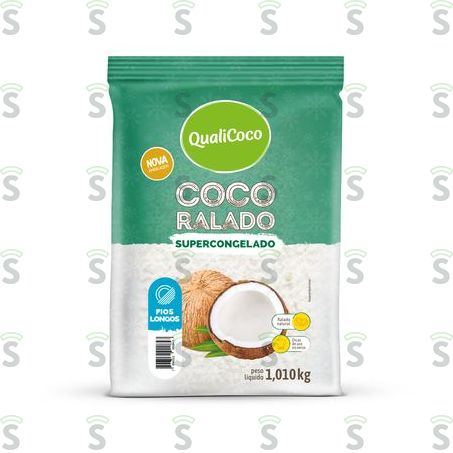  Coco Ralado Congelado Qualicoco Fios Médios 1,010kg