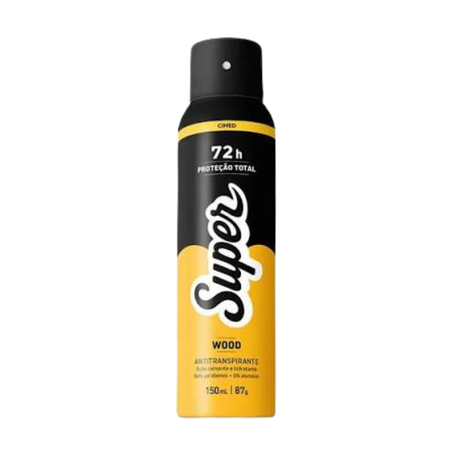 Desodorante Super Wood Aerossol 150ml 
 