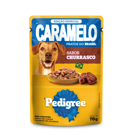 Ração Úmida Pedigree Caramelo Galinhada Sachê 70g