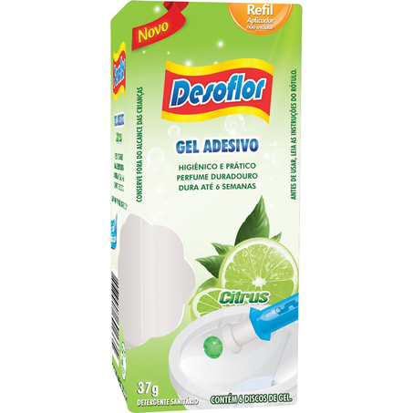 Desodorizador Gel Desoflor 37g - Citrus - Refil