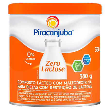 Composto Lácteo Piracanjuba 380g - Zero Lactose