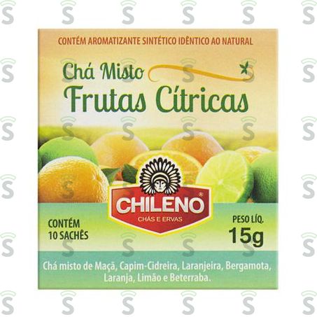  Chá Chileno Frutas Citricas Caixa Com 10un - 15gr