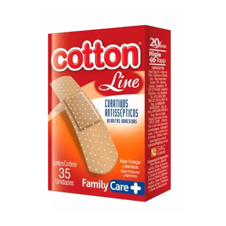 Curativo Cotton Line Bege C/35 Unidades
