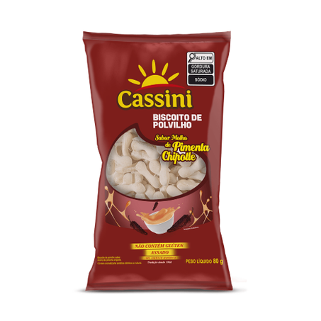Biscoito Polvilho Salgado Cassini S/Glutén Molho Chipotle 800g