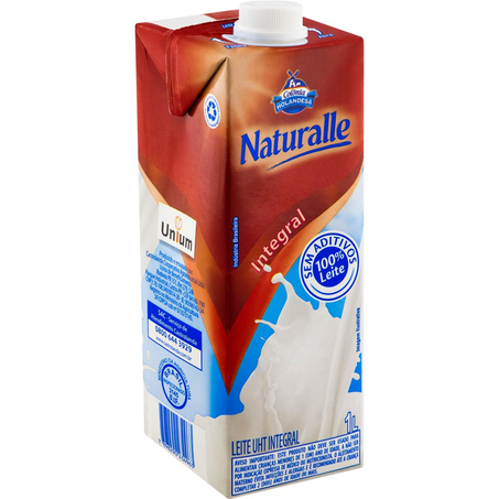 Leite Castrolanda Naturalle UHT 1 Litro - Integral - TP