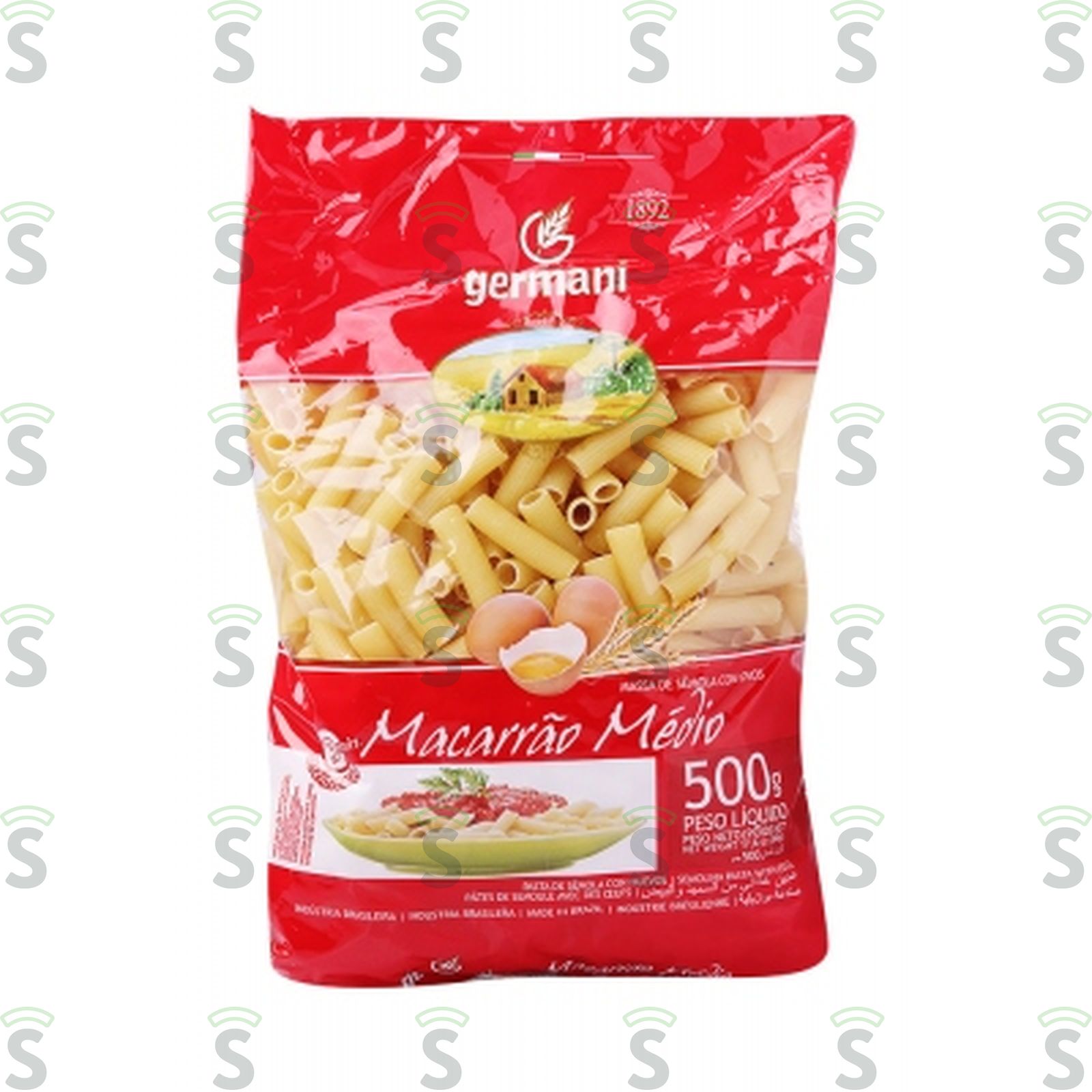 Germani-massa 500g macarrao rigate