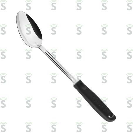  Colher Para Arroz Tramontina Utilitá Inox Preto 1un