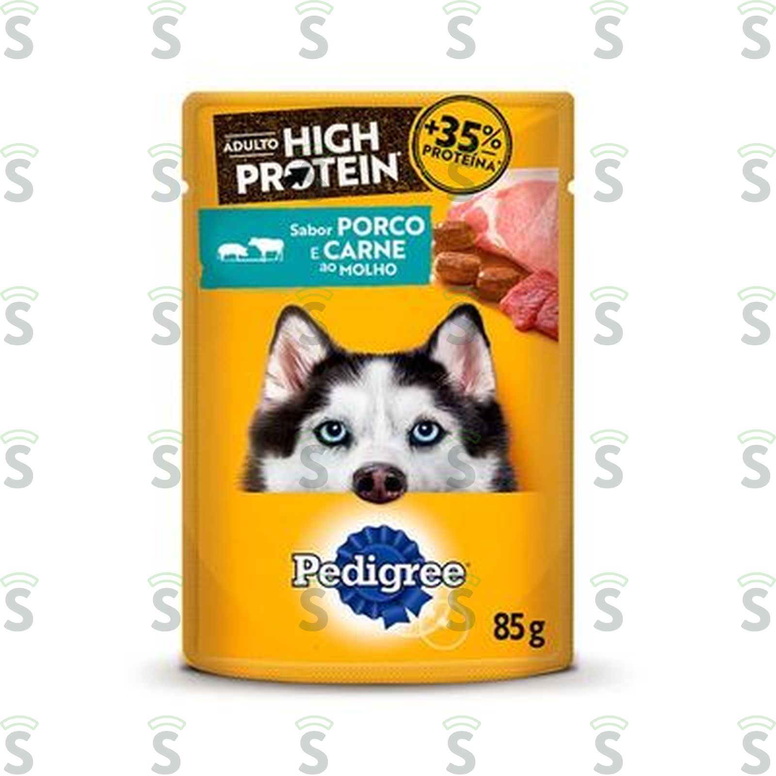RACAO PEDIGREE H.PROTEIN 85G CARNE/PORCO