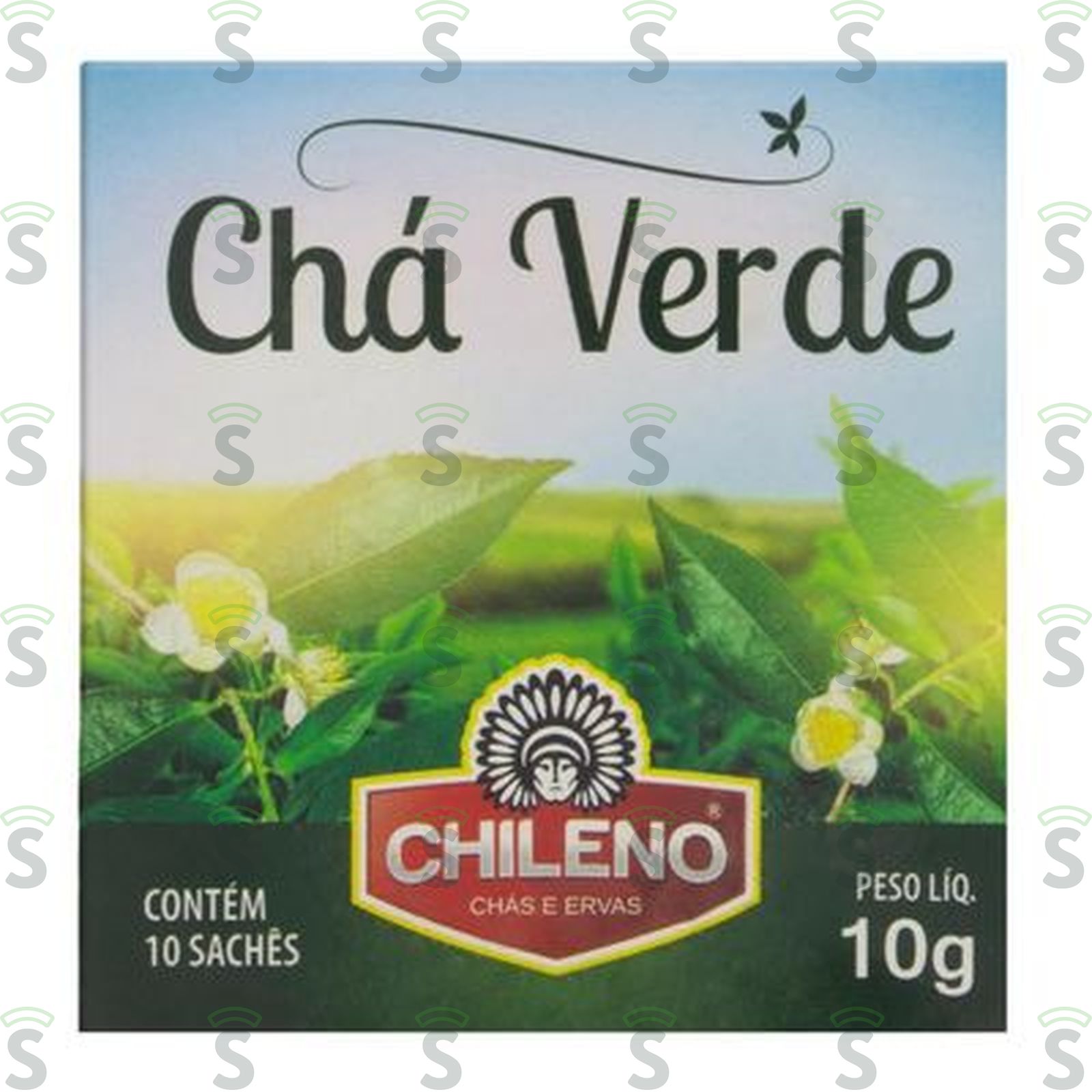 Chá Verde Chileno Caixa com 10un - 10gr