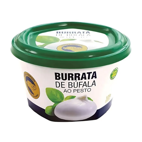 Queijo Burrata de Búfala ao Pesto Búfalo Dourado 120g