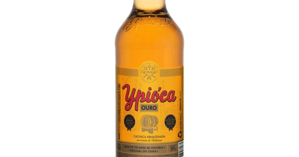 Cachaça Ypioca Ouro Garrafa 960Ml
