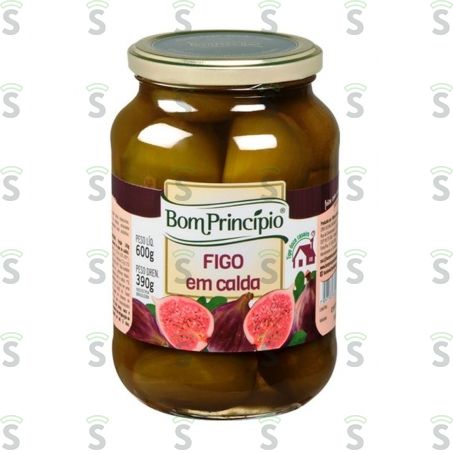  Figo Em Calda Bom Princípio Pote de Vidro 600gr