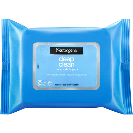 Lenço Demaquilante Neutrogena Com 25 Lenços
