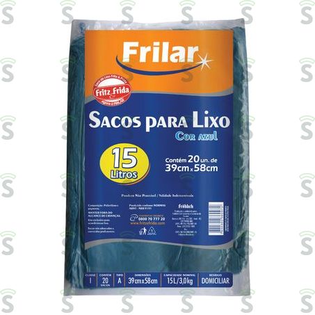  Frilar-saco Lixo 15l C/20
