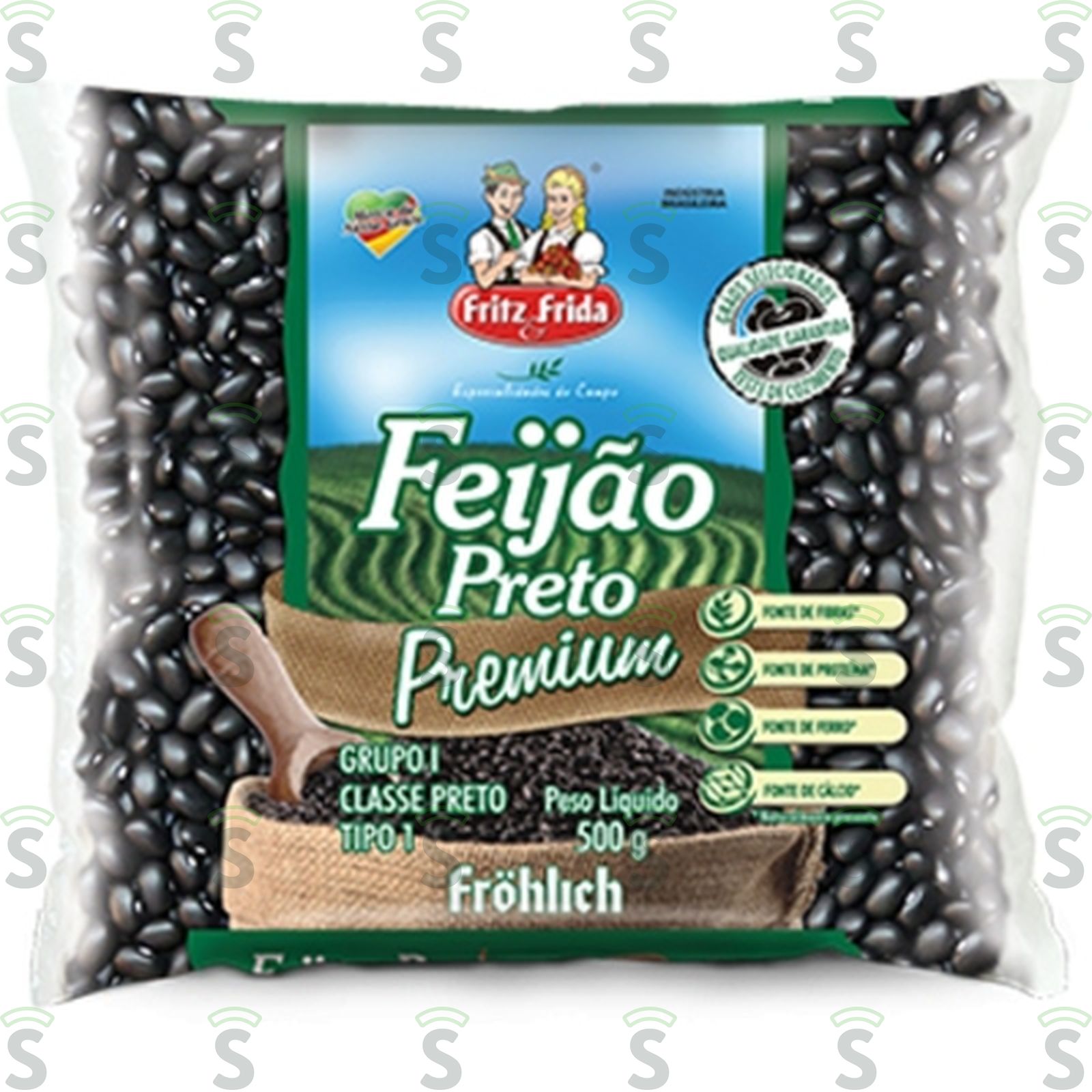 Feijao preto fr&fr t1 500g