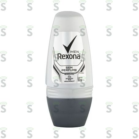  Antitranspirante Roll-on Rexona Men Sem Perfume Rolo 50ml
