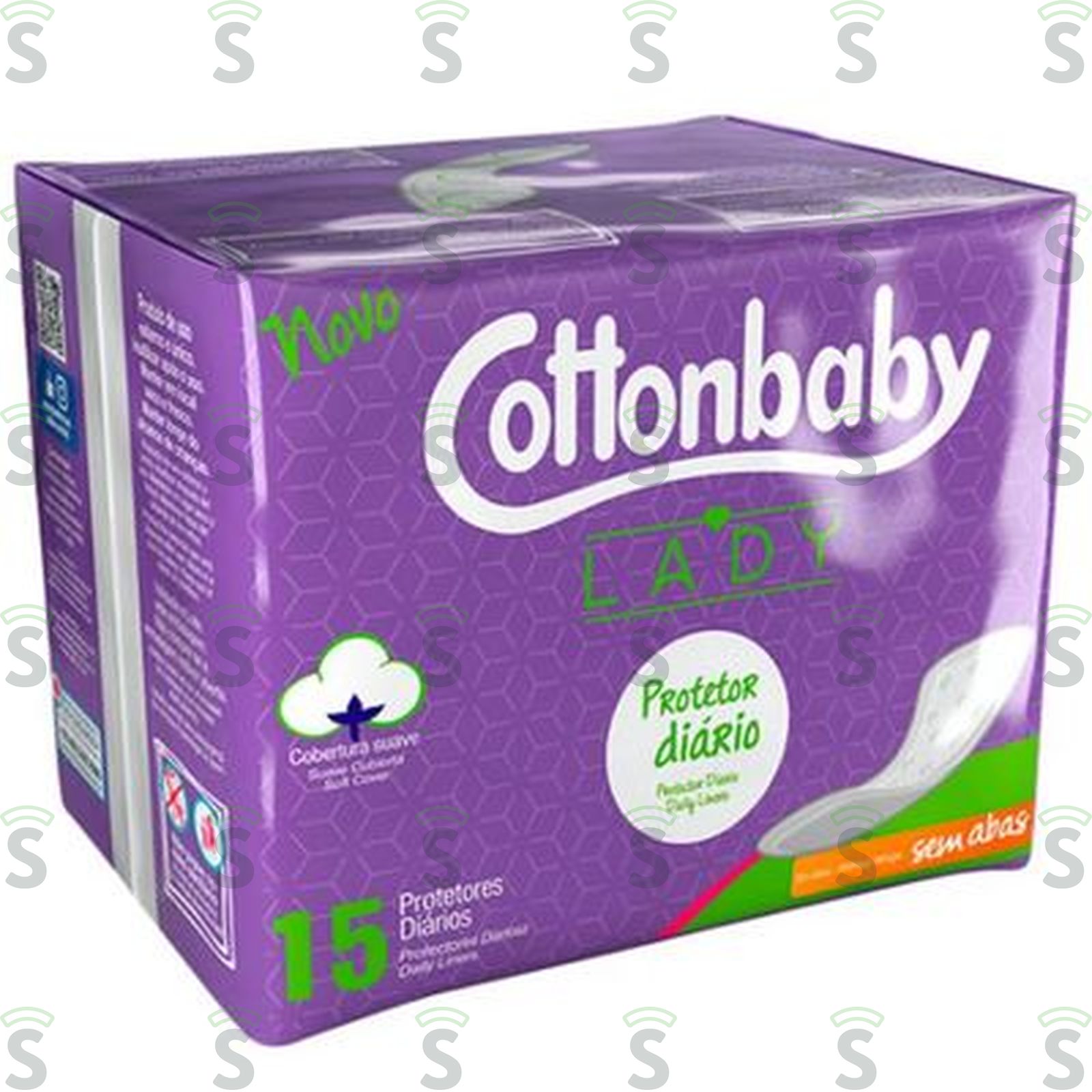 Protetor Diário Cottonbaby Lady Sem Abas 15UN
