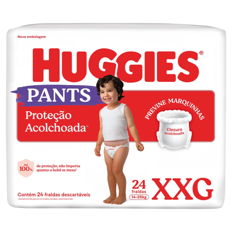 Fralda Huggies Roupinha Mega Tam. XXG - Com 24 Fraldas