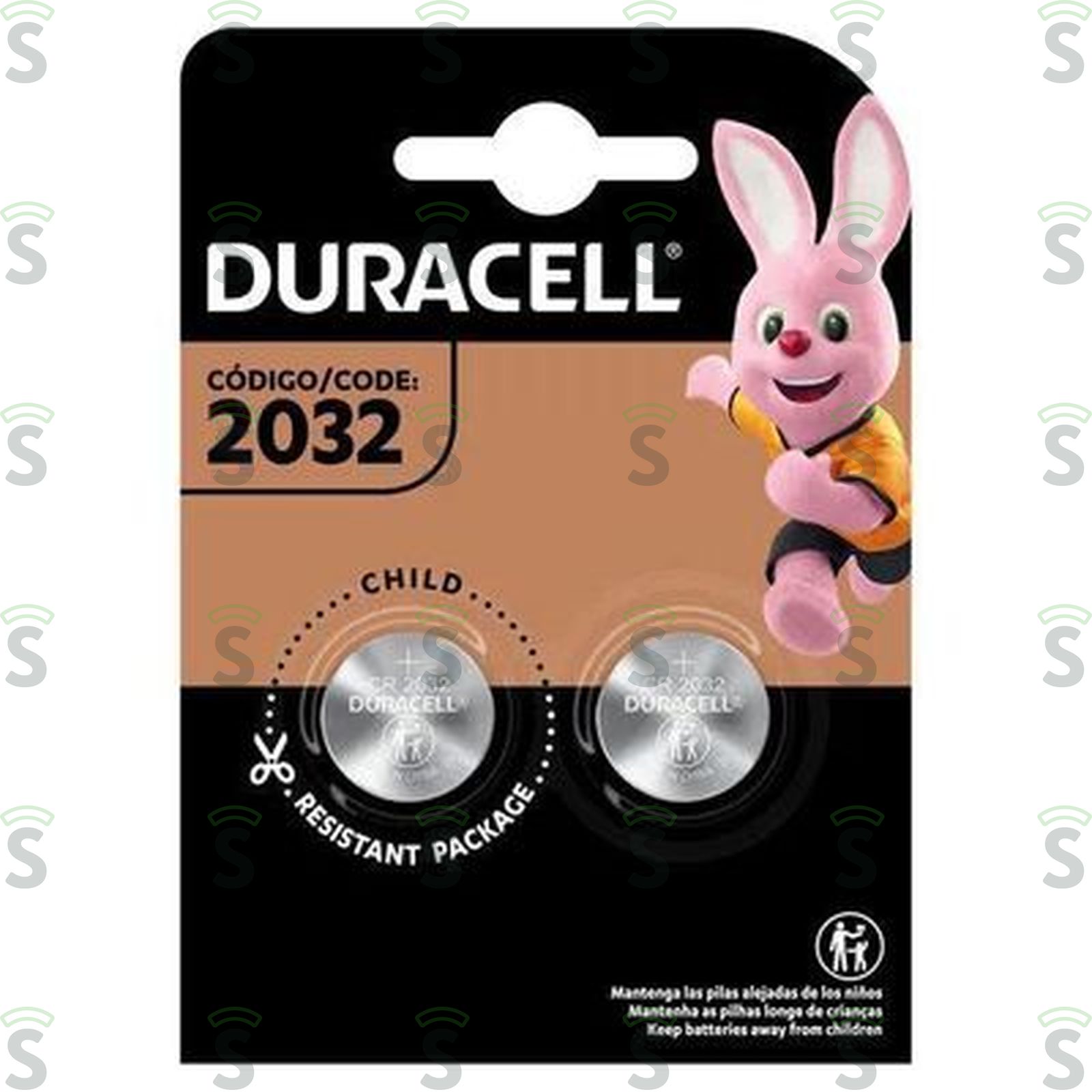 Duracell-pilha moeda c/2 2032