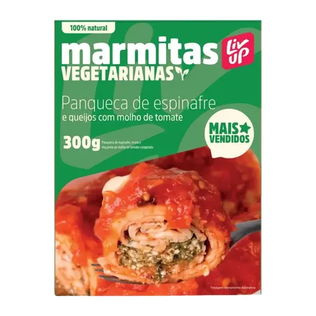 Panqueca de Espinafre e Queijos Livup 300g