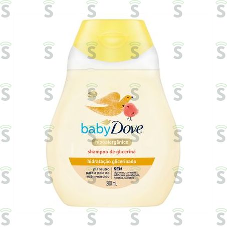  Shampoo Hidratação Glicerinada Baby Dove Frasco 200ml