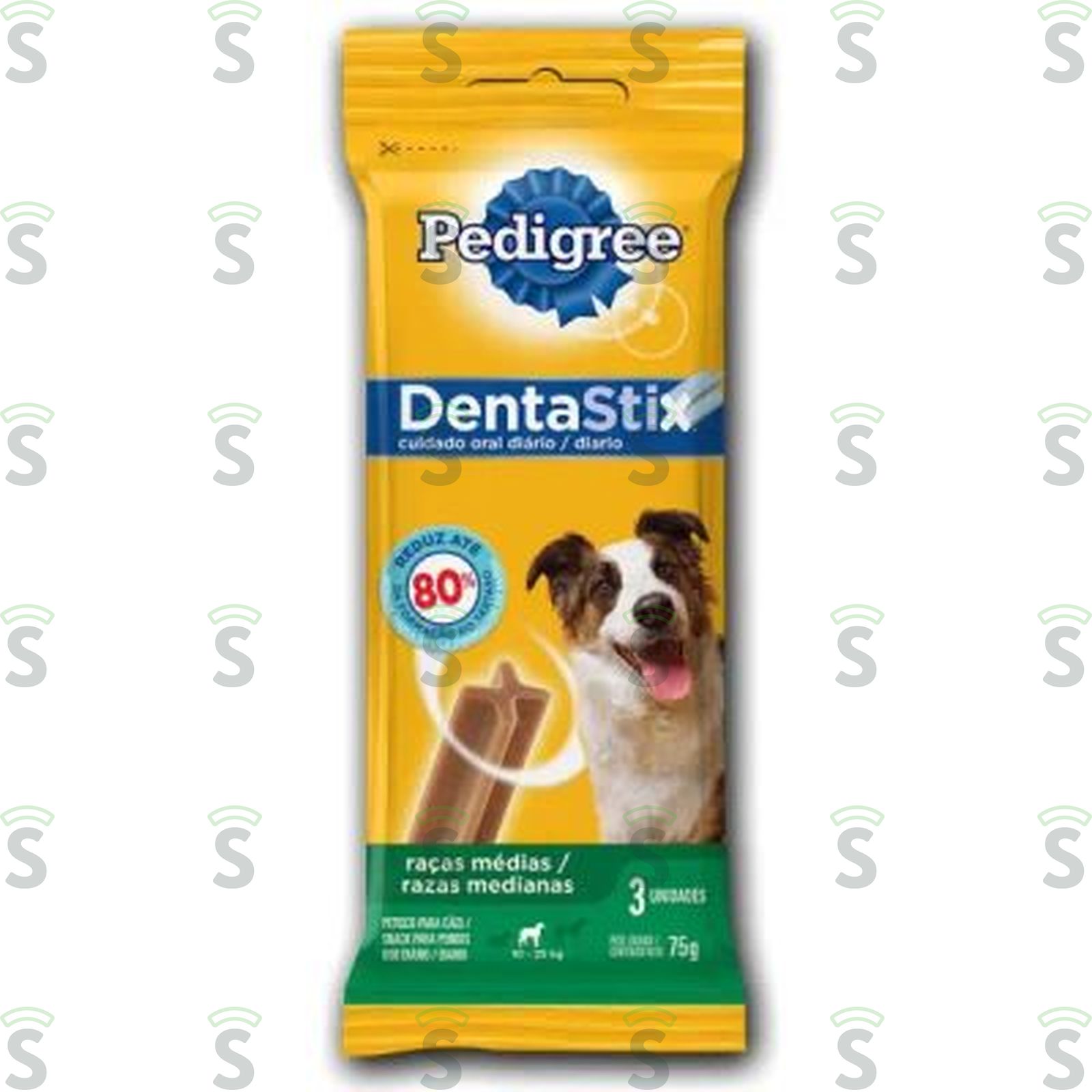 Petisco Para Cães Adultos Pedigree Dentastix Raças Médias 3UN
