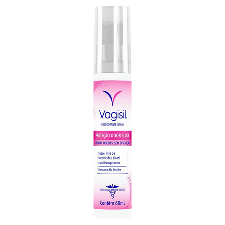 Desodorante Íntimo Vagisil 60ml - Proteção Odor Block