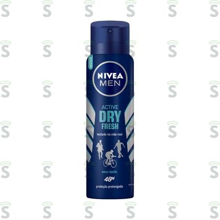  Desodorante Nivea Activ Dry Fresh For Men Aerosol 150ml