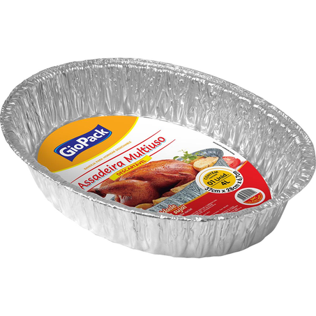 Assadeira GioPack 4 Litros - Oval - Ref. 44233