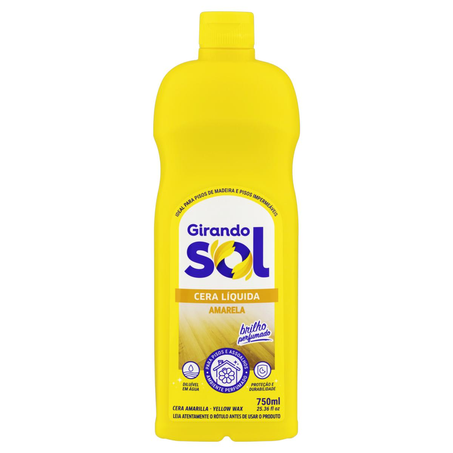 Cera Líquida Perfumada Girando Sol 750ml - Amarela