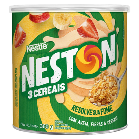 Neston 360g - Flocos de 3 Cereais - Lata