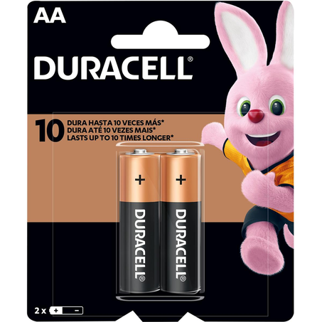 Pilha Duracell Alcalina - AA - Com 2 Pilhas