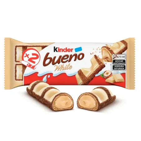 Kinder Bueno Chocolate Branco E Creme De Avelã 39G 360-1