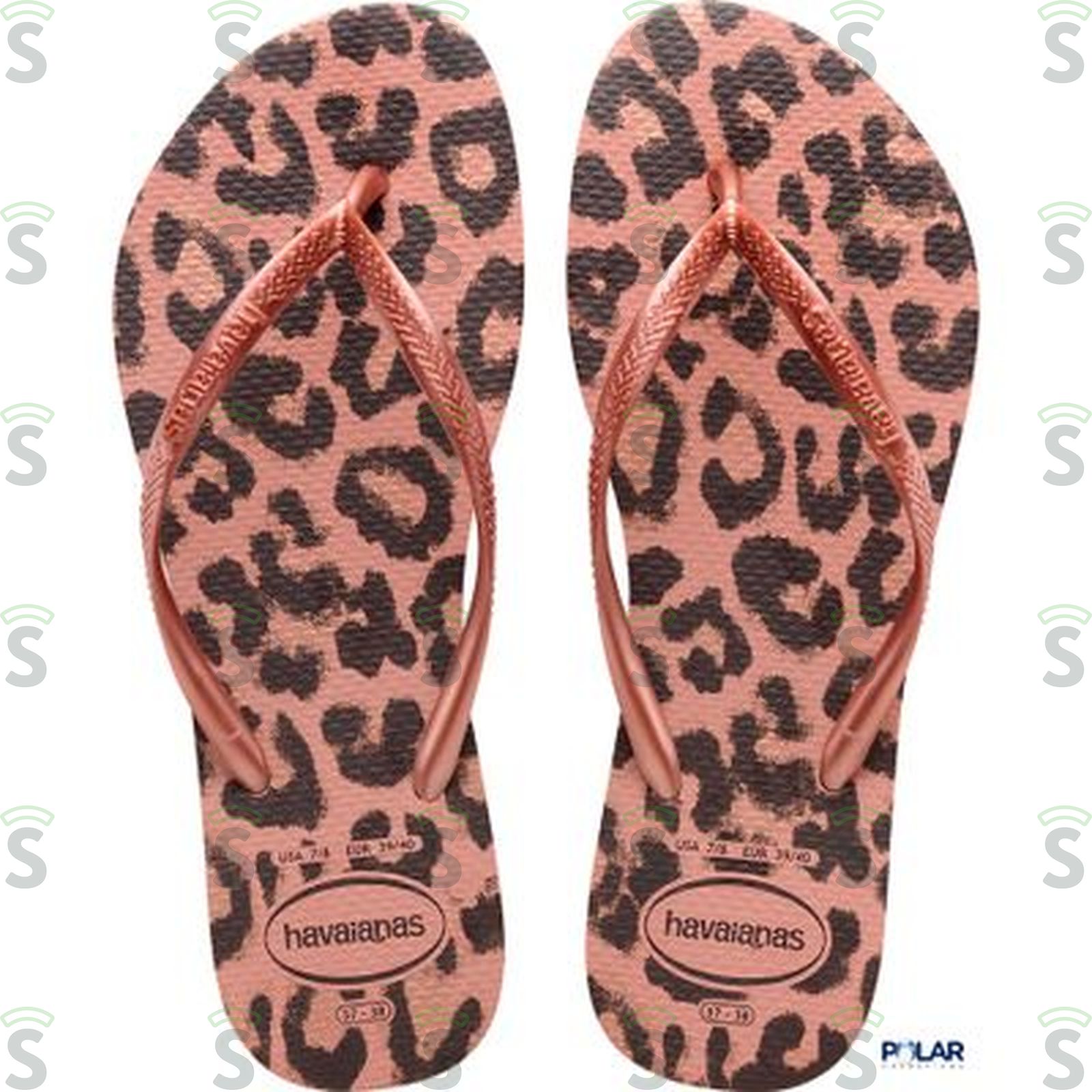 Sandália Havaianas Slim Animais Rosa/rosa 37/38
