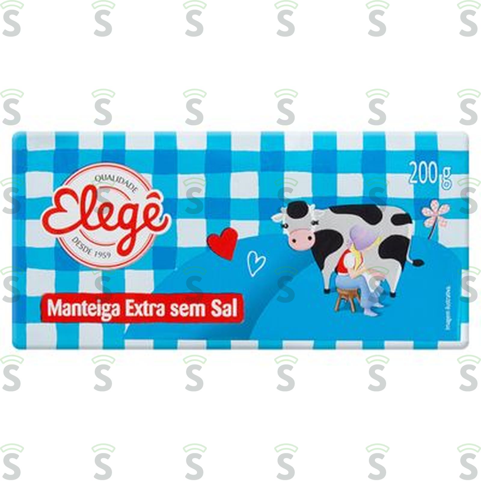 Manteiga Elegê Extra Sem Sal Embalagem 200G